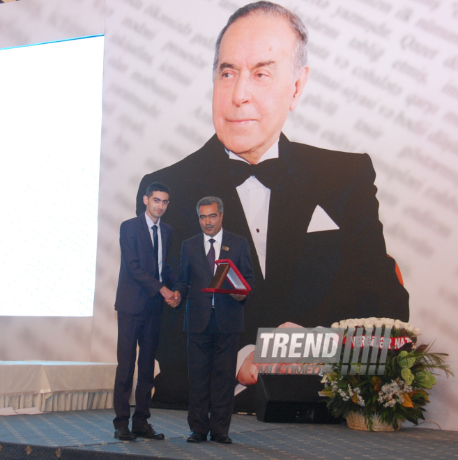 Media representatives receive awards in accordance with Azerbaijani president’s order. Baku, Azerbaijan, Jule 22, 2015